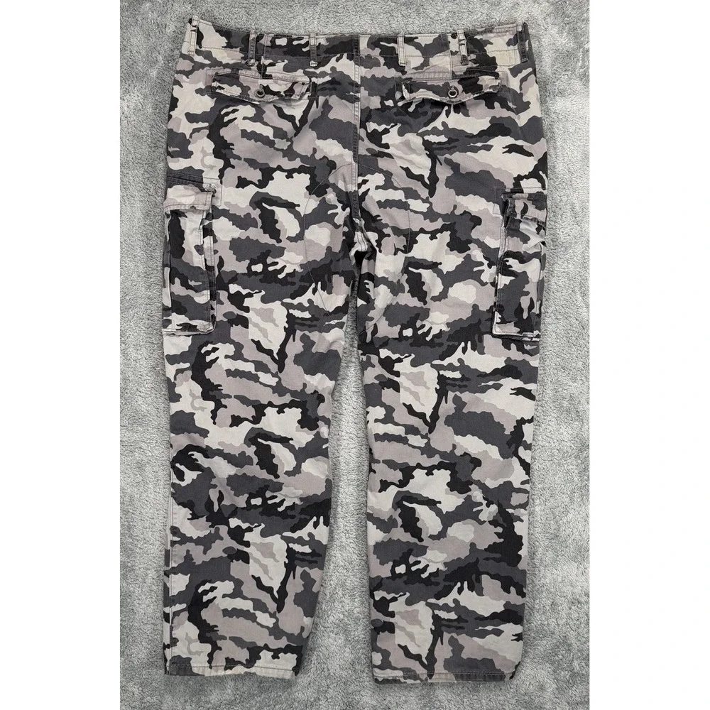 Levis Ace Cargo‎ Pants Mens Size 44x29* Gray Camo Relaxed Fit Utility READ